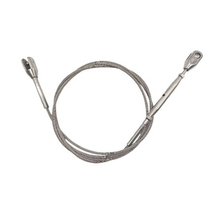 304不锈钢丝绳可调拉索专业压制钢丝绳接头包塑船舶扶手索M8-M42