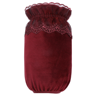 金丝绒袖套短款耐磨洋气防污袖套女秋冬工作护袖羽绒服防脏套袖筒