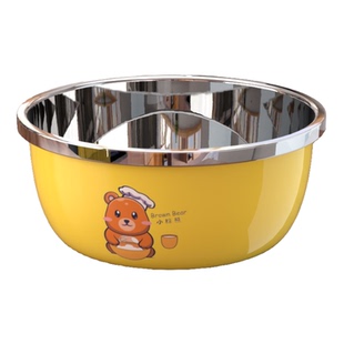 不锈钢盆家用汤盆厨房洗菜盆和面打蛋盆带盖油盆铁盆子调料盆套装