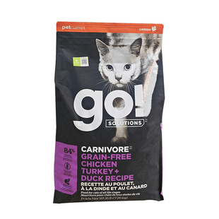 贝多芬宠物/PETCUREAN GO！九种肉鸡肉美毛低脂无谷成幼猫粮