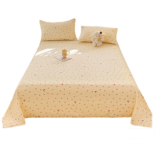 A类母婴级加厚双层纱床单单件家用学生宿舍单人1米8x2米四季通用