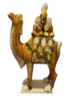 古典陶瓷丝绸之路骆驼酒店摆件