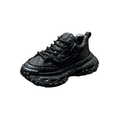 男鞋秋季2025新款潮牌轮胎鞋男款百搭厚底增高鞋运动休闲老爹鞋男