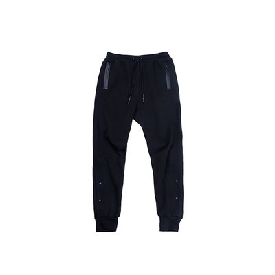 侧面双排扣休闲束脚长裤