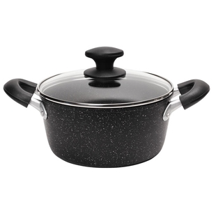 麦饭石汤锅家用不粘锅双耳炖锅煲蒸麦石锅大容量煮面煮粥锅拉面锅