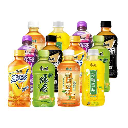 康师傅茉莉蜜茶330ml*12瓶冰红茶绿茶网红夏季饮料饮品整箱批发C