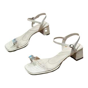 miss爱鞋控夏季处理断码清仓捡漏价高跟粗跟细跟平底凉鞋34码40码