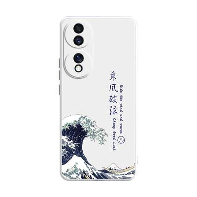 华为荣耀70液体硅胶中国风软壳