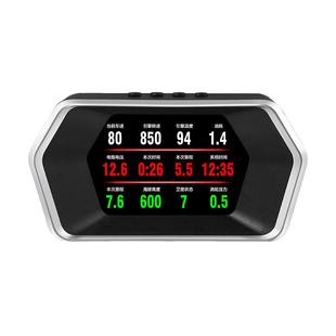 汽车多功能OBD仪表水温表电子液晶显示器 改装加装油耗仪转速涡轮