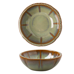 舍里日式窑变釉陶瓷小吃碟子火锅蘸料碟配菜拼盘餐具点心碟水果碟