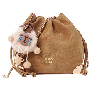 稻草人包包女包2026新款时尚水桶包复古云朵包百搭单肩斜挎包正品