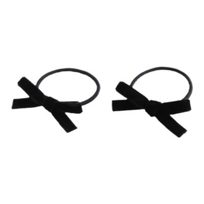 氛围感丝绒蝴蝶结少女发夹皮筋