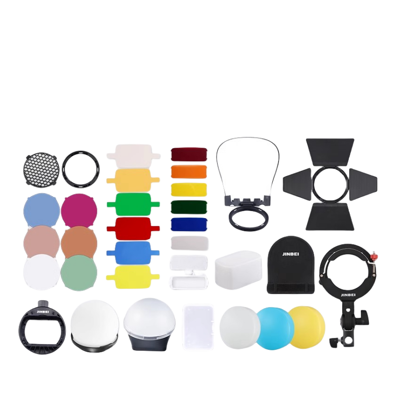 金贝HD-2MAX/HD-2pro/HD-1/Hi900/Hi460/Hi5/H1机顶灯附件柔光球蜂窝网色片反光罩四页挡