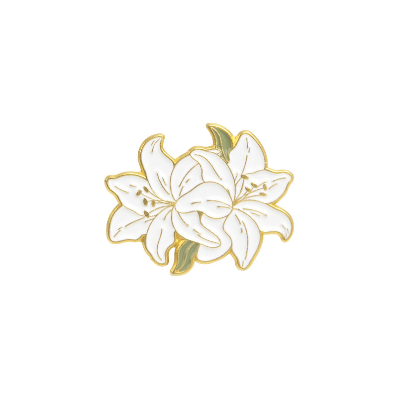 植物花卉可爱日系书包金属徽章