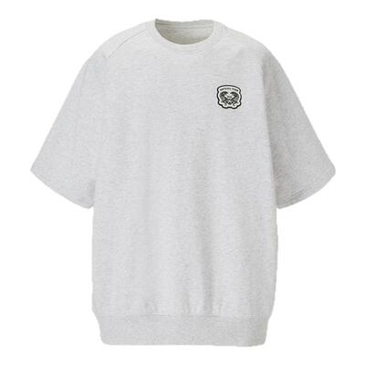 鬼塚虎款简约短袖套头卫衣