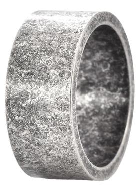 时尚12mm超宽版素面钛钢戒指欧美