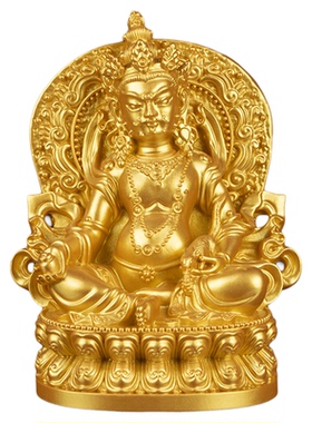 藏式黄财神佛像摆件家居供奉