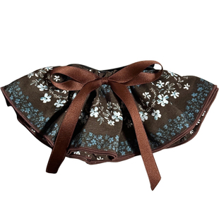 森系碎花裙摆懒人夹抓夹女后脑勺半扎发夹秋冬新款气质蝴蝶结发卡