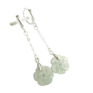 独创新款翡翠纯银仙韵玉耳坠清新百搭显气质玉耳坠淑女风玉耳饰