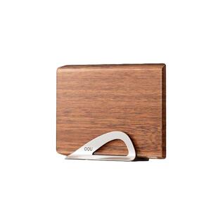 OOU南美进口柚木实木整块双面使用曲面菜板抗菌防霉