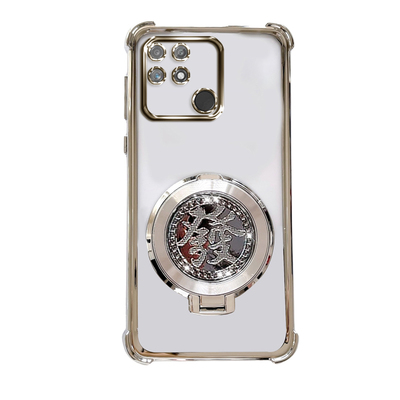 Realmenarzo50A-4G 国外版手机壳 narzo50a-4g 国际版发财支架高级感电镀不发黄 TPU 新款气囊防摔壳