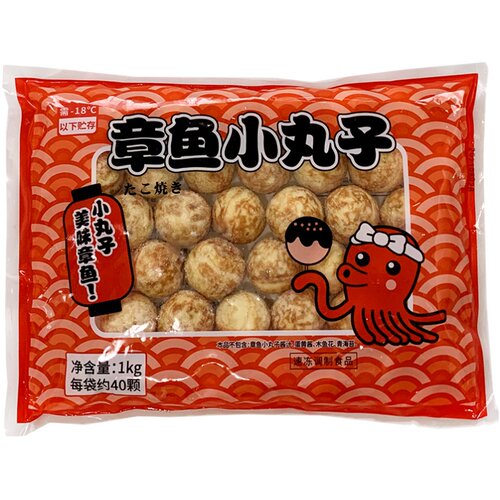 甲一堂速冻大粒章鱼小丸子半成品章鱼烧团子日式关东煮食材商用