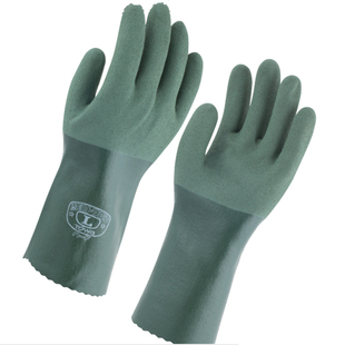 TOWA耐油手套566加长30CM防滑渔业机械加工种植园艺建筑劳保手套