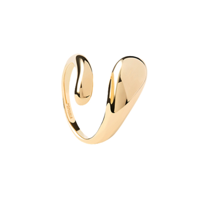 PDPAOLA镀金精致开口戒指
