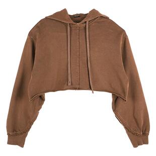 A21女装连帽两件套针织套装春季新品韩系百搭长袖卫衣简约长裙