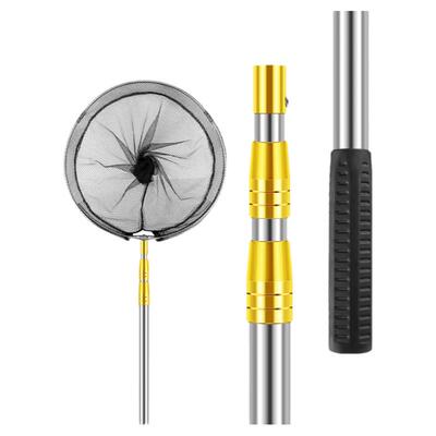 不锈钢抄网全套捞鱼网兜折叠伸缩