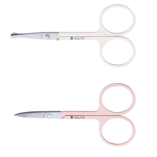 妮丽雅眉毛剪刀修眉剪女士专用鼻毛修剪器化妆美妆眉刀小剪子套装