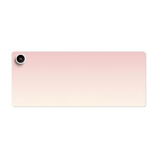 SUYA苏雅渐变粉色加热鼠标垫超大发热暖桌垫女生高颜值办公室桌面加热桌垫左侧开关冬天电脑键盘垫3C认证电热