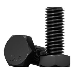 【反牙外六角螺丝】12.9级左牙左旋反丝扣螺栓M5M6M8M10M12M14M16