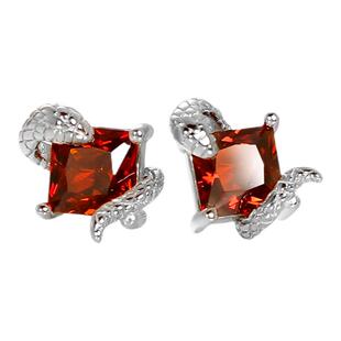 DOACH 斯莱特林纯银原创灵蛇耳钉酷潮蛇年耳环防过敏养耳洞耳饰