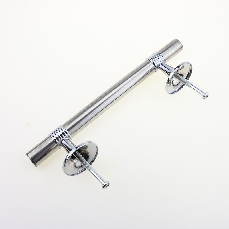 不锈钢可调拉手木门防火门拉手把手铁门玻璃门把手可调圆管