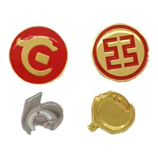 交行行徽工商华夏银行胸针徽章司徽企业西服吸磁工牌领针胸牌定制