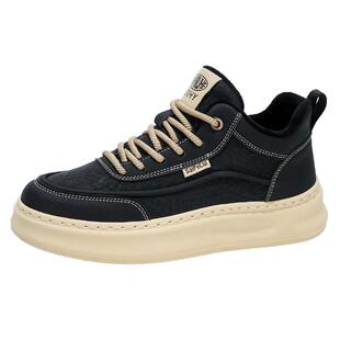 男鞋冬季2026新款潮牌百搭男士加绒加厚保暖工作上班运动休闲板鞋