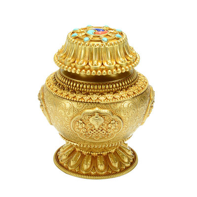 铜立体雕花工艺室内桌面装饰摆件