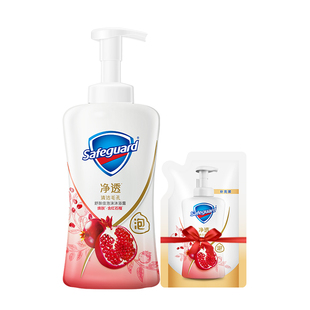 舒肤佳净透泡沫沐浴露红石榴山茶花香持久留香清洁沐浴乳液男女士