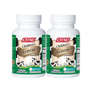 CATALO家得路进口儿童牛初乳免疫球蛋白咀嚼片钙片官方旗舰店60粒