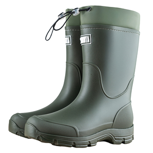 男女中筒雨鞋户外防滑防水鞋情侣胶鞋钓鱼赶海雨靴徒步不累脚加绒