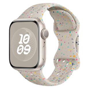 适用iwatch11/10表带硅胶se苹果手表s11表带applewatchultra运动7代6/5男女s9新款46/42mm创意s7彩虹49星光潮