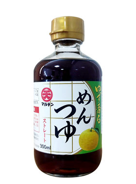 日本丸天柚子味面汁300ml原装进口蘸面酱乌冬面冷面蘸汁拌面调料