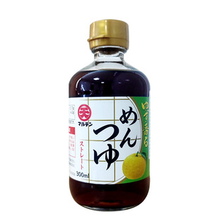 日本丸天柚子味面汁300ml原装进口蘸面酱乌冬面冷面蘸汁拌面调料