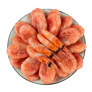 北极甜虾头籽冰虾丹麦加拿大特大头膏头腹籽北极熊皇冠整箱分装