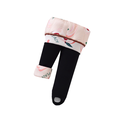 女童一条过冬踩脚蚕丝加厚打底裤