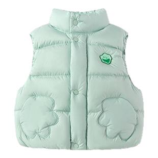 童装男童羽绒马甲女童坎肩2025新款冬装外穿羽绒背心中小童保暖厚