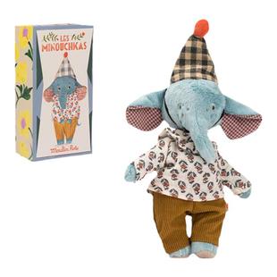 法国moulinroty茉兰若缇毛绒玩具米努奇卡斯系列小象公仔玩偶礼物