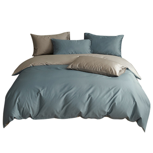 普利顿100支全棉新疆长绒棉四件套轻奢被套纯棉床单床笠床上品三