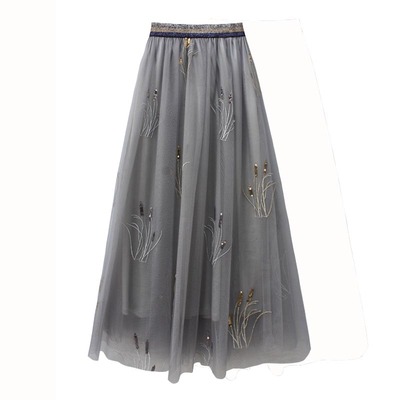 重工亮片兰花半身裙2025秋季新品